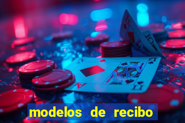 modelos de recibo de pagamento word